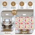 thumbnail image 6 of Spring Tulip Window Privacy Film, Summer Floral Botanical Elegant Static Cling UV Sun Blocking Tint Film Heat Control Windows Films for Bedroom Bathroom, Window Stickers 17.7"x39.3", 6 of 8