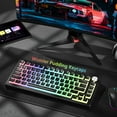 thumbnail image 7 of COSTOM Pudding Keycaps,129 Keyboard Keycap, PBT Shine Through Key caps, Custom OEM Profile Key caps Set, Compatiability for 100%, 75%, 65%, 60% Keyboard,All Black, 7 of 7