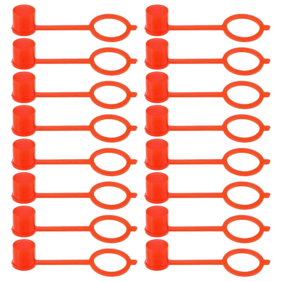 GARVALON 200Pcs Grease Fitting Caps Red Ensure Longevity for Vehicle Accessories 1.6x0.5x0.3In