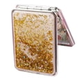 thumbnail image 4 of Makeup Mirror Compact Mirror Portable Hand Mirror Round with 2X Magnification for Woman,Mother,Girls, Round/Square , Gold, -square, 4 of 9