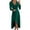 729-Green, variant on NSLGXD Women Fashion V Neck Dresses Long Sleeve Vintage Warp Bodycon Cocktail Party Midi Dress Dressy Casual Split Holiday Dresses
