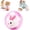 Pink Little Rabbit, variant on Self-Rolling Interactive Cat Ball Realistic Animal Automatic Moving Rolling Cat Ball 360° Rolling Spin Moving Cat Ball Fun Indoor Interactive Pet Ball for Cats Chasing (RL Pink,Mouse)