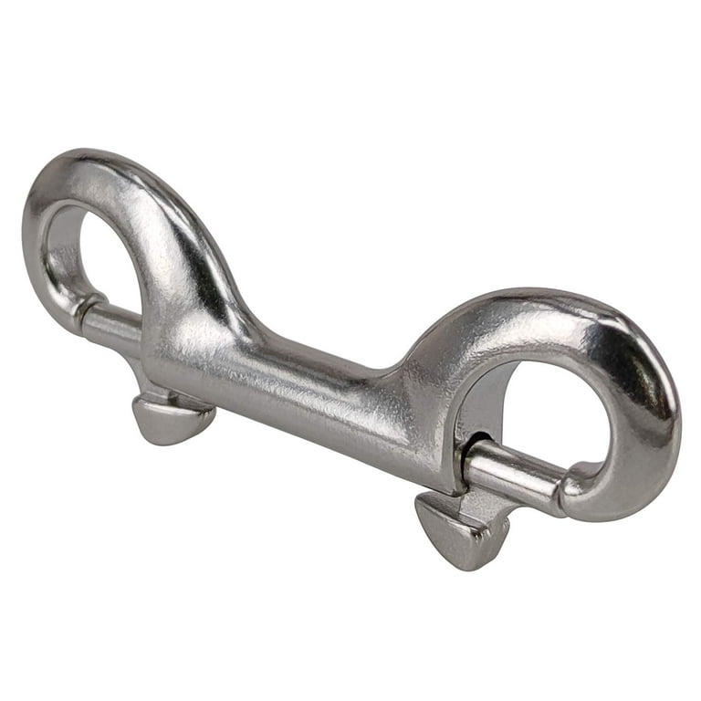 Double Ended Bolt Snap Hook, 2-Pack 3-1/2 in 316 Stainless Steel
