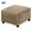 Camel, variant on ATJIA Square Ottoman Covers Ottoman Slipcover Velvet Plush Square Footstool Protector Covers Storage Stool Ottoman Covers