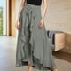 thumbnail image 1 of Cintura Wrap Faldas Pantalones Falda larga casual para mujer Cintura elástica Estilo elegante Traje diario (Gris XXXL) Cgtredaw Para estrenar, 1 of 1