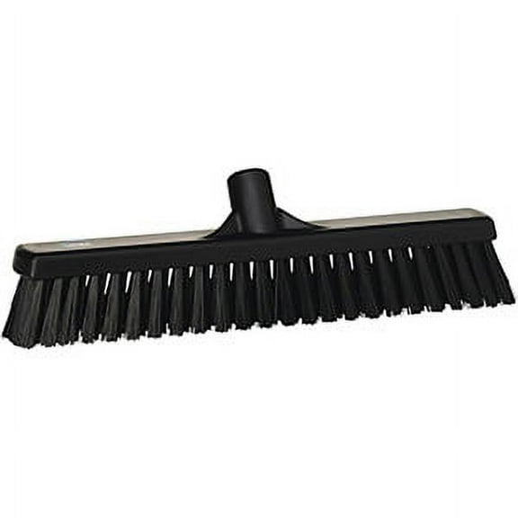 Vikan 16" Combo Push Broom- Soft/Stiff - Black (2 Units)