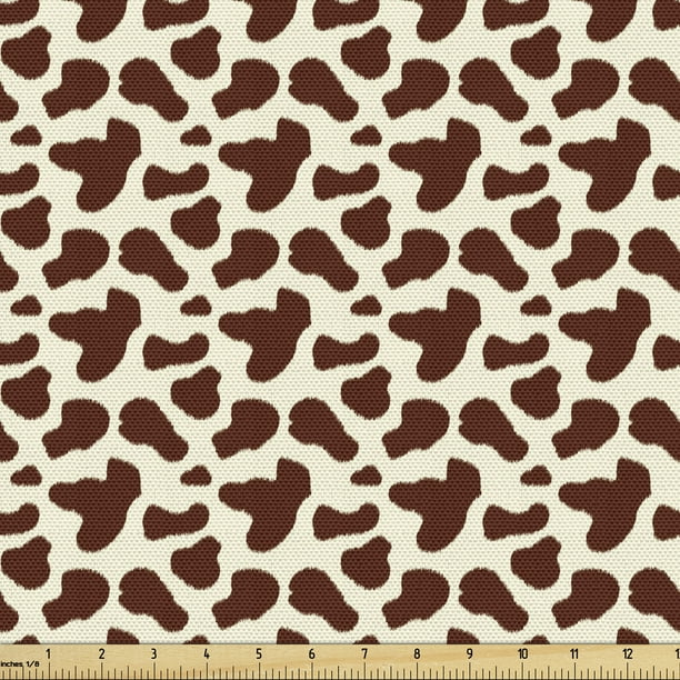 Check out the latest styles and textures of walmart fabric available on alibaba. cow print fabric by the yard cattle skin with brown spots agriculture cow and oxen hide camouflage pattern decorative fabric for upholstery and home