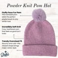 thumbnail image 2 of Britt's Knits Powder Oversized Knit Pom Hat - Purple (Women's), 2 of 6