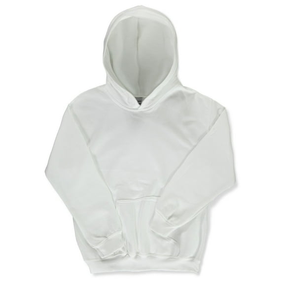 Gildan Unisex Youth Pullover Hoodie - white, m/10-12 (Big Girls)