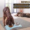 thumbnail image 5 of Dog Cat Double Bowls Stainless Steel Pet Bowls, Food Water Feeder Cats Small Dogs, 5 of 8