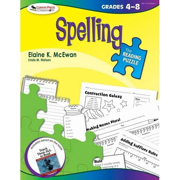 Reading Puzzle The Reading Puzzle: Spelling, Grades 4-8, (Paperback)