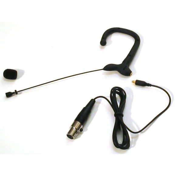 Black Color Lightweight Omnidirectional Microphone for Presentations with AKG/Galaxy (TA3F) Connector Plug