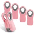 thumbnail image 1 of HAHDAXIA 5 Pc Chip Bag Clips- Kitchen Clips, Magnetic Chip Clips for Bags, Food Bag Clips with Airtight Seal (Blush), 1 of 5
