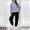 Gray, variant on Pyhlmscde Women's Solid Color Long Sleeve Pants Suit, Fall Outfits for Women, Women Fall Clothes, Matching Sets
