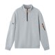 thumbnail image 4 of pstuiky camisas de manga larga para hombre, Sudadera con capucha de trabajo para hombre, color liso, manga larga, cuello alto, cremallera de un cuarto Tops casuales para hombres l, 4 of 7