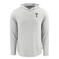 thumbnail image 2 of Men's Cutter & Buck Gray Georgia Tech Yellow Jackets Coastline Epic Comfort Eco Recycled Long Sleeve Hoodie T-Shirt, 2 of 3