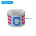 thumbnail image 2 of Uxcell 12.2x2.5" Soccer Captain C Armband, 3 Pack Nylon Unisex Elastic Badge Adjustable for Youth Team Training, Grey, 2 of 5