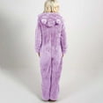 thumbnail image 6 of Bpxiofoy Nightgowns for Women Womens Pajama Sets Artificial Wool Long Sleeve Pajamas Zipper Hooded Pajamas Warm Rompe Cute Ears Sleepwear Womens Loungewear Set Rompers for Women Purple 4Xl, 6 of 6