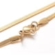 thumbnail image 1 of 1 collar de cadena de serpiente de acero inoxidable 304 con revestimiento iónico (IP) y cierre de mosquetón dorado, 1 of 2