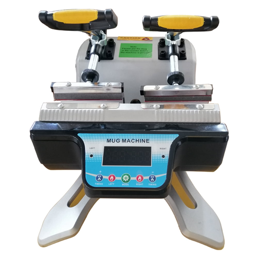 Techtongda 5in1 Mug Heat Press Sublimation Transfer Machine with Double Station
