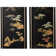 thumbnail image 2 of Oriental Furniture Japanese Landscape Wall Plaques, 12"W x 36"H, hand crafted, set of 4, 2 of 2