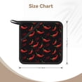 thumbnail image 3 of Pofeuu Red Hot Chili Print Silicone Trivet Mats,Silicone Hot Pads for Kitchen, Silicone Trivets for Hot Pots and Pans, Silicone Hot Pad, 3 of 8