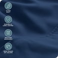 thumbnail image 5 of Bare Home Luxury Bed Sheet Set - Premium 1800 Collection - 6 Piece - Full, Dark Blue, 5 of 8