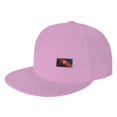thumbnail image 1 of ZICANCN Abstract Baseball Caps, Trucker Hats for Men And Women, Adjustable Breathable Flat Caps, Pink, 1 of 6