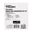 thumbnail image 4 of HyperTough 10 Piece 2 inch Double-end Screwdriver Bits Set, 4 of 9