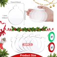thumbnail image 2 of 30 Pcs Clear Acrylic Christmas Ornaments, 3 Inch Round Acrylic Blanks Christmas Hanging Ornaments with Red Green Ribbon, DIY Circle Ornament for Christmas Tree Hanging Decoration Crafting, 2 of 7