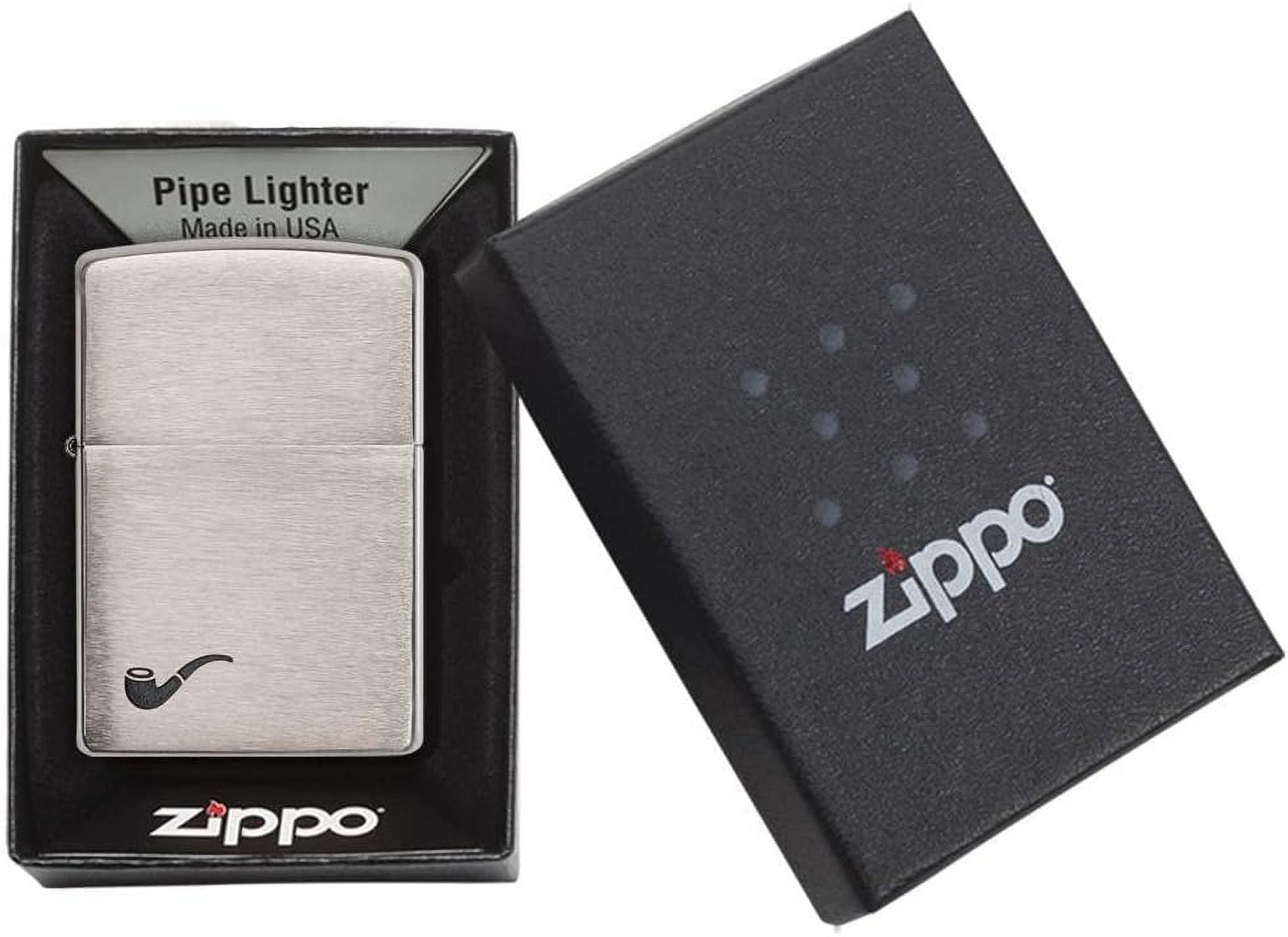 Zippo Lighter- Pipe Design Pipe Insert Windproof Lighter (Pipe Brushed 200PL)