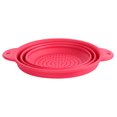 thumbnail image 2 of Lavabo de limpieza de frutas y verduras plegable Herramientas de cesta de drenaje de silicona (Rojo S) Sywqhk Libre de BPA, 2 of 7
