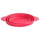 thumbnail image 2 of Lavabo de limpieza de frutas y verduras plegable, herramientas de cesta de drenaje de silicona (rojo L), 2 of 7