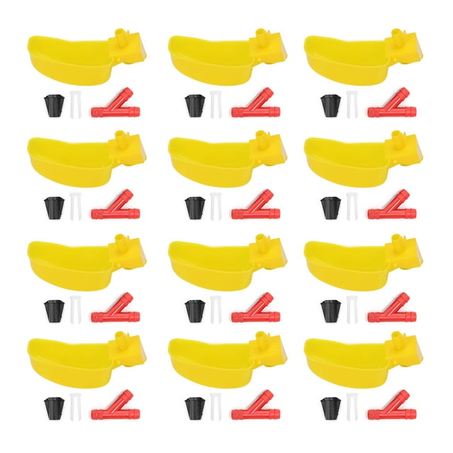 12 Uds. Vasos colgantes automáticos para beber de pájaros para codorniz, jaula para palomas, equipos de alimentación para pájaros, izquierda