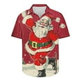 thumbnail image 5 of Elvqul Christmas Shirts for Men Button up Ugly Graphic Holiday Mens Shirts, 5 of 5