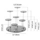 thumbnail image 2 of Expositor Elevador Soportes Acrílicos 8,5 cm Pastel Cupcake Stand Artesanía Joyería Boda, 2 of 7