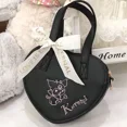 thumbnail image 3 of Bolso de hombro MBTI Melody para mujer, bonito bolso de mano estilo Lolita Jk con bordado en forma de corazón, bolso de mano informal de cuero, bolso cruzado nuevo para mujer, 3 of 5