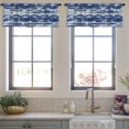 thumbnail image 3 of LALILO Kitchen Curtain Valance Ethnic Striped Watercolor With Rod Pocket Window Curtain 52"x 18" Set of 2, 3 of 5
