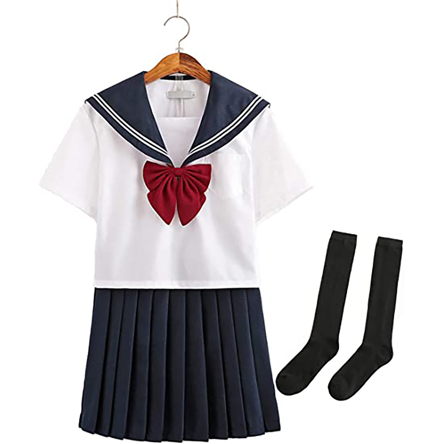 SHX School Girl Outfit Kawaii Cute Maid Outfit Girl JK Uniform Suit