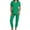 Green, variant on Fgvctg Womens Scrub Sets Plus Size Medical Uniforms Petite V-Neck Scrub Pants and Tops Scrubs Nursing Scrubs with Pockets Dark Green 2XL