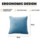 thumbnail image 2 of 45*45cm Utilice La Almohada Del Sofá De La Sala De Estar-Almohada Con Núcleo De Almohada-Decoración De Granja-Terciopelo Cúrcuma 45*45cm, 2 of 5