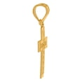 thumbnail image 2 of 10k Yellow Gold Sparkle-Cut Mens Cross Religious Charm Pendant 20.1x9.9mm Wide Necklace for Men, 2 of 2