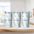 thumbnail image 2 of Flamingo Tumbler with Handle 20OZ Durable Insulated Tumbler Gifts for Women Flamingo Lovers Perfect for Birthday Christmas Presents Office Work, 2 of 6