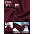 thumbnail image 5 of NELEUS Womens 29" Wide Leg Pants Athletic Yoga Leggings Casual Sweatpants Stretch Dress with Pockets,Wine Red,US Size M, 5 of 11