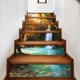 thumbnail image 3 of 1m 6 unids/set 3d cascada paisaje escalera elevador piso pegatina autoadhesiva, 3 of 4