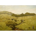 thumbnail image 2 of Hans Thoma 24x18 Gold Ornate Framed and Double Matted Museum Art Print Titled - Black Forest Landscape (1917), 2 of 4