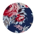 thumbnail image 2 of JEUXUS  Round Table Cover Dining Room Table Pink Garden Flora Vintage Petals Kitchen Dining Parties Buffet Wedding Round Table Cloth Watercolor&nbsp;Diameter&nbsp;Tables Navy Blue Coral, 2 of 7