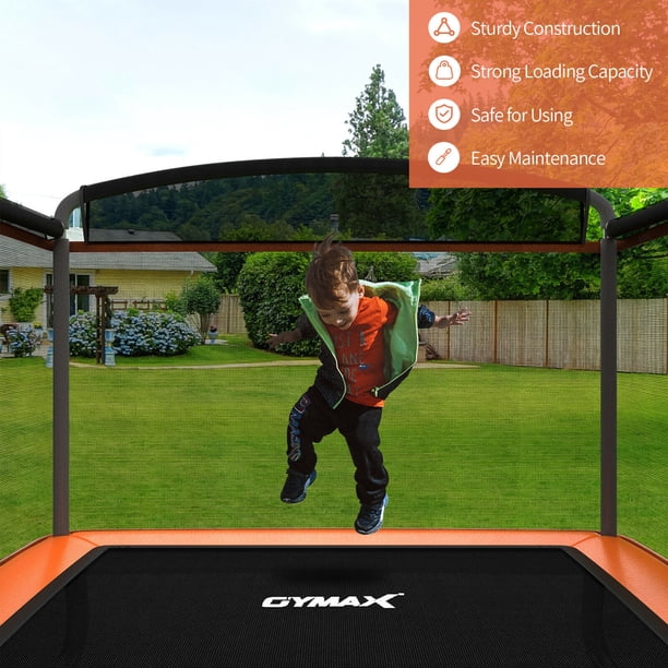 Gymax 6FT Recreational Kids Trampoline W/Swing Safety Enclosure
