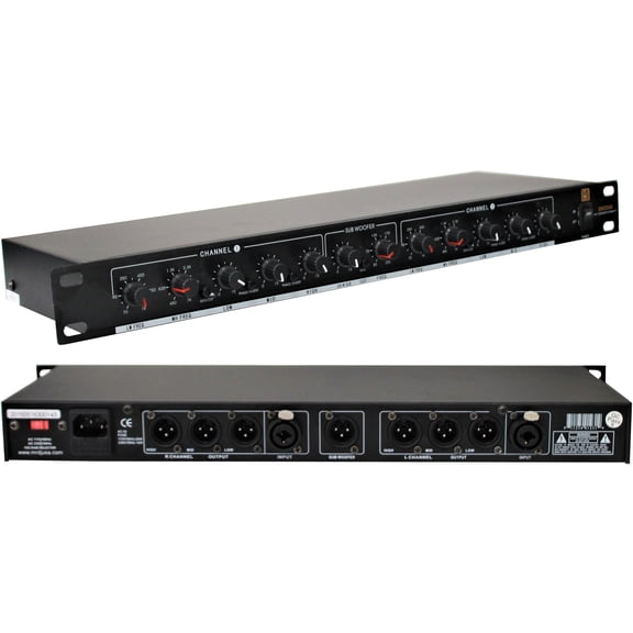 MR DJ DXO200 PRO PA DJ Club Stereo 2 Way Plus Subwoofer Crossover