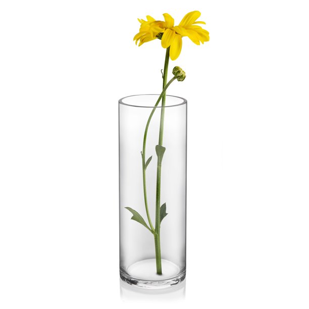 Libbey Cylinder Vase, 15inch, Set of 2